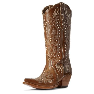 Ariat Western: Pearl Botas Western Mujer - Marrones (RDEZC8605)